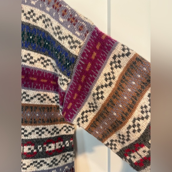 Vtg Eddie Bauer Fair Isle Wool Sweater Unisex 
Heritage Nordic Cabin Cozy Sz M - Picture 4 of 9